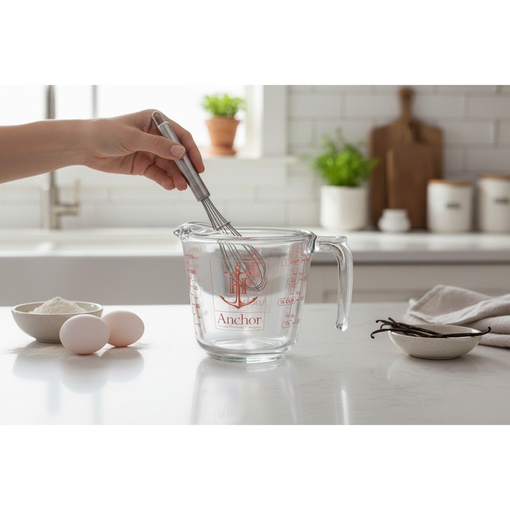 Anchor Hocking Measuring Cup Unisex 1 Cup Clear Very Good Glass Kitchenware